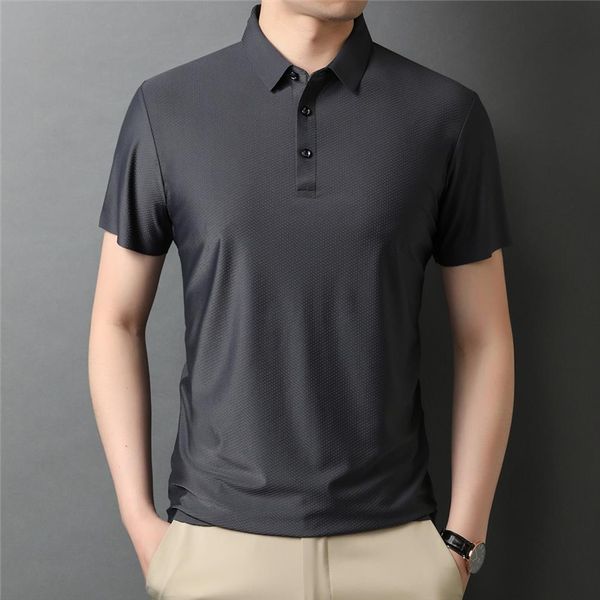 brand short sleeve men polo shirt clothing summer arrival business casual ice cool thin c5317s, White;black 
brand short sleeve men polo shirt clothing summer arrival business casual ice cool thin c5317s, White;black