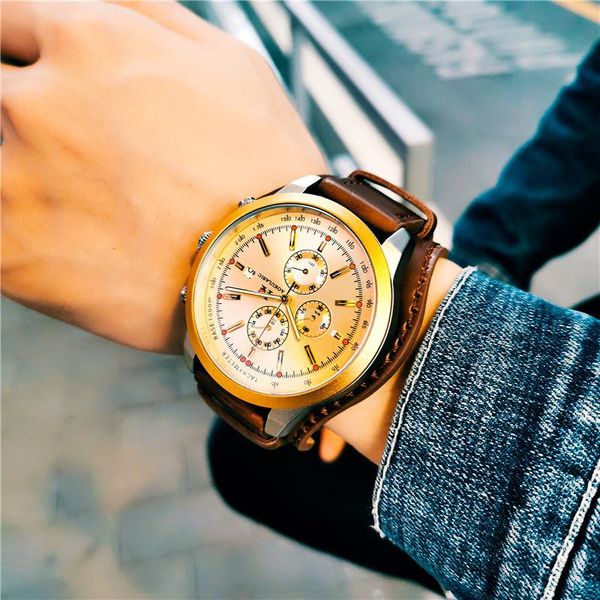 wristwatches men quartz watches fashion brand blue gold lens waterproof calendar with box relogio masculino, Slivery;brown
wristwatches men quartz watches fashion brand blue gold lens waterproof calendar with box relogio masculino, Slivery;brown