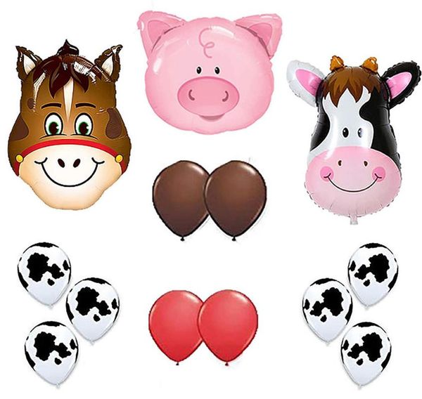 party decoration 13pcs/lot birthday 44*64cm pig cow neddy farm balloons for animal theme kid supplies
party decoration 13pcs/lot birthday 44*64cm pig cow neddy farm balloons for animal theme kid supplies