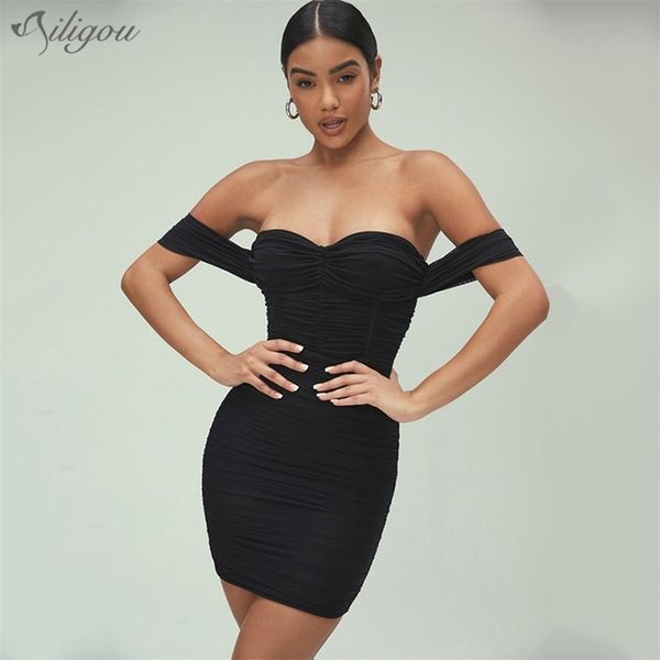 women's summer sleeveless off shoulder dress fashion mini black bodycon celebrity party vestidos 210525, Black;gray
women's summer sleeveless off shoulder dress fashion mini black bodycon celebrity party vestidos 210525, Black;gray