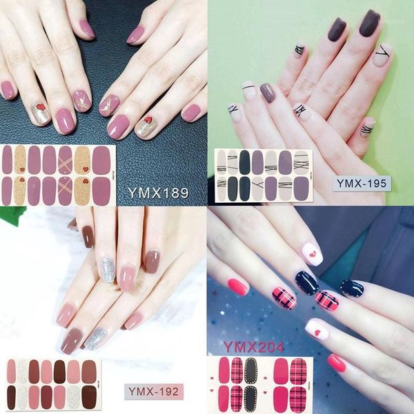 14tips/sheet korea style full nail art stickers wraps fingernail patches decals diy waterproof manicure strips tool1, Black
14tips/sheet korea style full nail art stickers wraps fingernail patches decals diy waterproof manicure strips tool1, Black