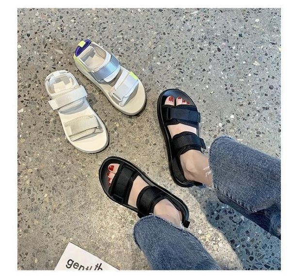 holiday outside girl sandals womens new summer net red thick sole casual student flat bottom beach sandal, Black
holiday outside girl sandals womens new summer net red thick sole casual student flat bottom beach sandal, Black