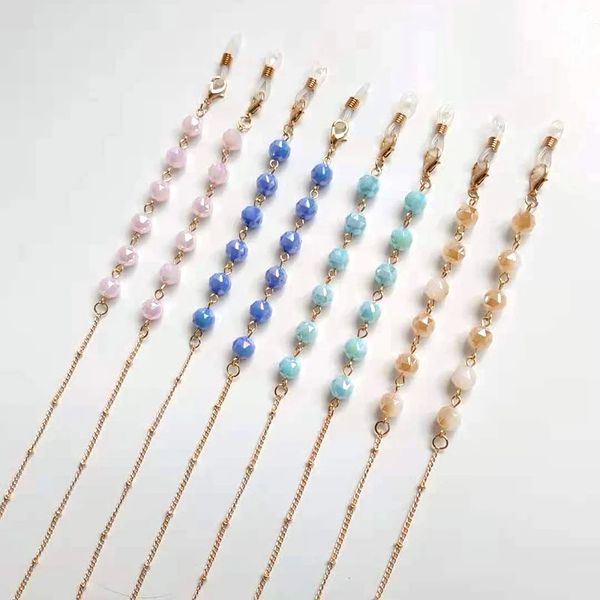 colorful crystal glasses neck strap chain for women beaded sunglasses chains lanyard eyeglasses strap cord gold color metal rope
colorful crystal glasses neck strap chain for women beaded sunglasses chains lanyard eyeglasses strap cord gold color metal rope