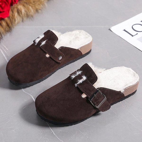 winter womens slippers pumps slip on plush warm slides round toe belt 2021 female autumn casual flip flops platform fur, Black
winter womens slippers pumps slip on plush warm slides round toe belt 2021 female autumn casual flip flops platform fur, Black