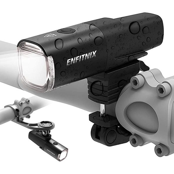 enfitnix navi800 bicycle smart headlights usb rechargeable 800lumens waterproof handlebar front light for bike lights