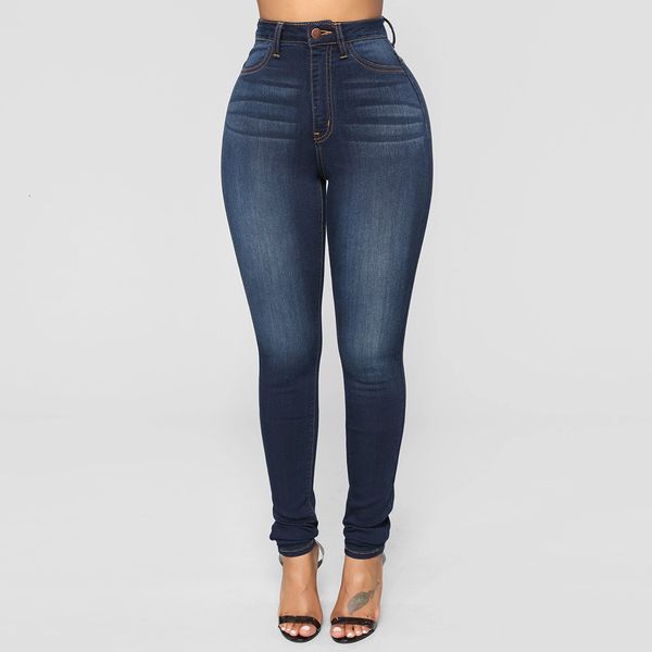 2021 straight women's fashions high elastic waistband thin, clean brim denim cowboy long pencil pants, Blue
2021 straight women's fashions high elastic waistband thin, clean brim denim cowboy long pencil pants, Blue