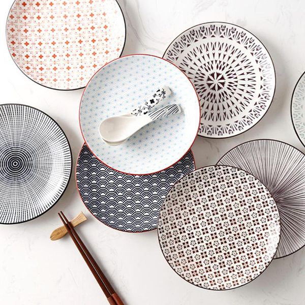 dishes & plates 6/8 inch creative geometric design japanese ceramic handmade dinner serving dish plate round kitchen tableware home decor
dishes & plates 6/8 inch creative geometric design japanese ceramic handmade dinner serving dish plate round kitchen tableware home decor