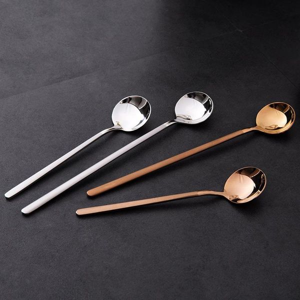 spoons 1pc 304 stainless steel long handle spoon coffee honey mixing household tableware
spoons 1pc 304 stainless steel long handle spoon coffee honey mixing household tableware