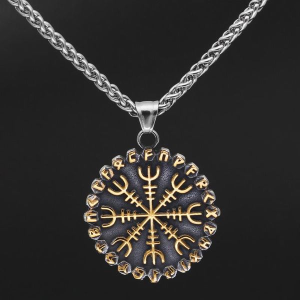 chains men viking compass necklace stainless steel rune nordic jewelry with valknut gift bag, Silver
chains men viking compass necklace stainless steel rune nordic jewelry with valknut gift bag, Silver