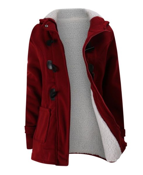 large coat autumn winter hooded horn buckle cotton with cashmere lamb, Black;brown
large coat autumn winter hooded horn buckle cotton with cashmere lamb, Black;brown