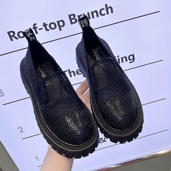 spring and summer hollow mesh women's sandals personality transparent thick-soled shallow mouth boots ankle, Black
spring and summer hollow mesh women's sandals personality transparent thick-soled shallow mouth boots ankle, Black
