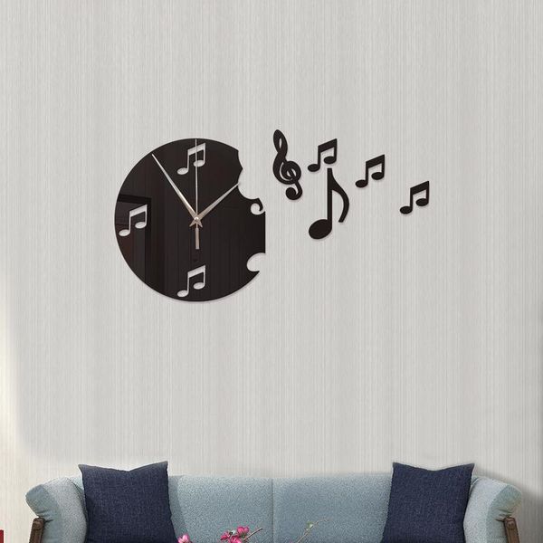 wall clocks beating notes acrylic mirror sticker clock creative wall-mounted living room decoration
wall clocks beating notes acrylic mirror sticker clock creative wall-mounted living room decoration