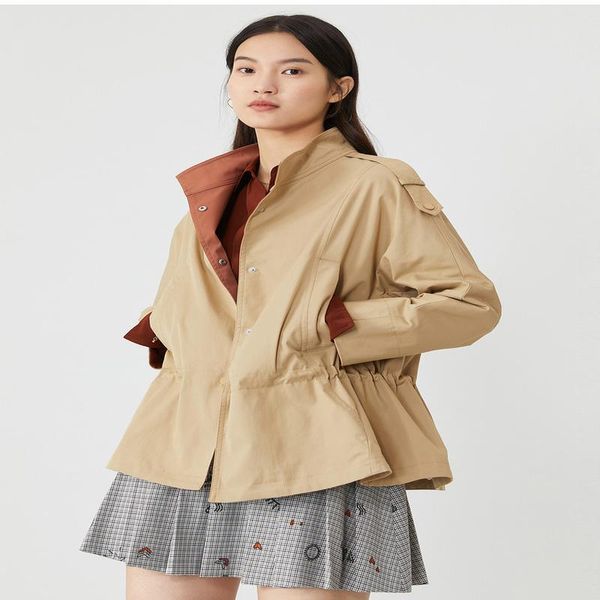 ye 2021 spring fashion temperament solid color simple short stand collar windbreaker jacket 8c51107280 women's trench coats, Tan;black
ye 2021 spring fashion temperament solid color simple short stand collar windbreaker jacket 8c51107280 women's trench coats, Tan;black