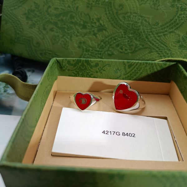 925 silver suit red enamel love ring tanabata gift couple pair fashion simple signature deals
925 silver suit red enamel love ring tanabata gift couple pair fashion simple signature deals