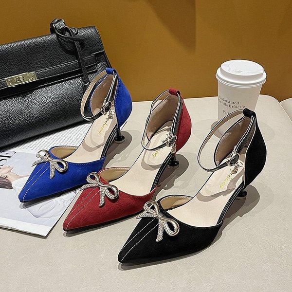 sandals shallow mouth comfort shoes for women pointed heel buckle med stiletto high girls velvet spring medium strap bow 2021, Black
sandals shallow mouth comfort shoes for women pointed heel buckle med stiletto high girls velvet spring medium strap bow 2021, Black