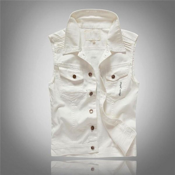 men's vests slim fit men print denim vest vintage black white sleeveless jacket casual single breasted cowboy biker outwear male
men's vests slim fit men print denim vest vintage black white sleeveless jacket casual single breasted cowboy biker outwear male