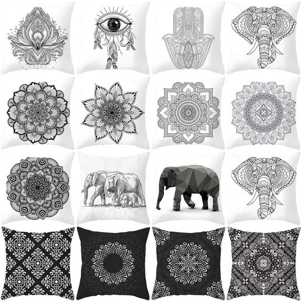 cushion/decorative pillow black and white national style mandala elephant print car cushion cover sofa bedroom decorative
cushion/decorative pillow black and white national style mandala elephant print car cushion cover sofa bedroom decorative