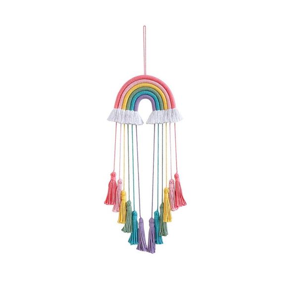 tapestries nordic hand-woven macrame rainbow tapestry wall hanging pendant kids room nursery color decoration home ornament
tapestries nordic hand-woven macrame rainbow tapestry wall hanging pendant kids room nursery color decoration home ornament