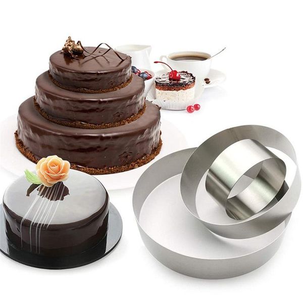 baking & pastry tools 3pcs/set round cake ring mold 401 stainless steel circle cookie mousse mould diy pudding cheesecakes
baking & pastry tools 3pcs/set round cake ring mold 401 stainless steel circle cookie mousse mould diy pudding cheesecakes