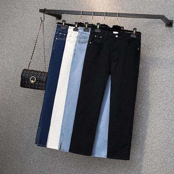 women's jeans large 2021 fat sister autumn high waist slim fit elastic 9-point, Blue
women's jeans large 2021 fat sister autumn high waist slim fit elastic 9-point, Blue