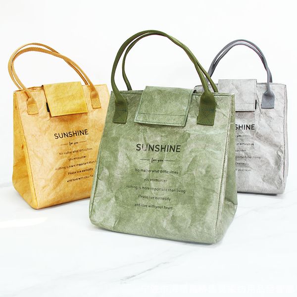 wholesale portable durable washed kraft bag dupont tyvek paper waterproof insulated bento box with lunch cooler bag
wholesale portable durable washed kraft bag dupont tyvek paper waterproof insulated bento box with lunch cooler bag