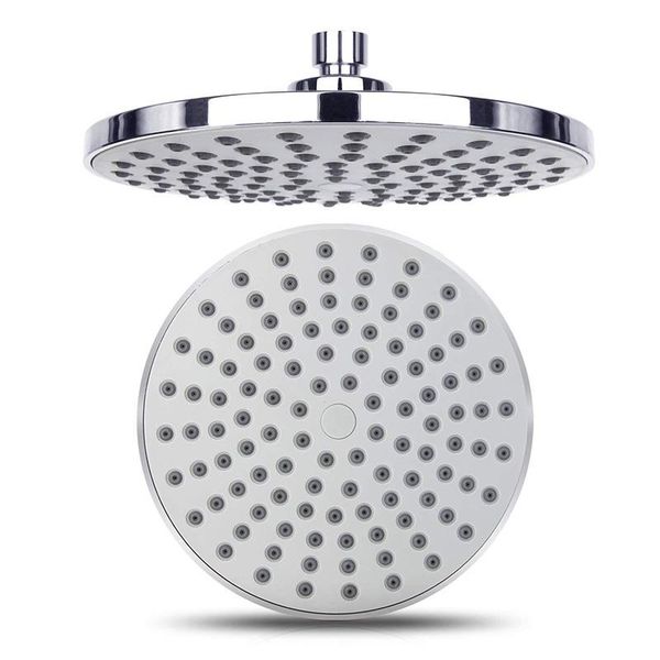 bathroom shower heads rotating round head eight-inch rain faucet electroplated home accessories