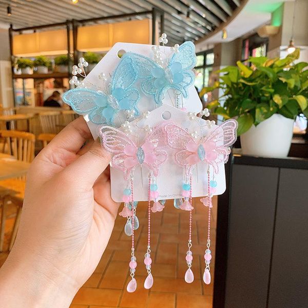 hair accessories nostalgic girls imitation pearl tassel pendant butterfly hairpin baby headdress clip for children fashion, Slivery;white
hair accessories nostalgic girls imitation pearl tassel pendant butterfly hairpin baby headdress clip for children fashion, Slivery;white