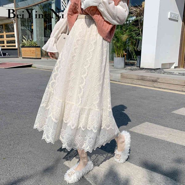 beiyingni fashion midi women's skirt hollow out lace korean casual a line skirt simple long elegant street ol faldas mujer 210416, Black
beiyingni fashion midi women's skirt hollow out lace korean casual a line skirt simple long elegant street ol faldas mujer 210416, Black