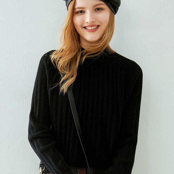 women's two piece pants sweater slim jacket cashmere round neck bottoming shirt in autumn and winter 100% pure tojp, White 
women's two piece pants sweater slim jacket cashmere round neck bottoming shirt in autumn and winter 100% pure tojp, White