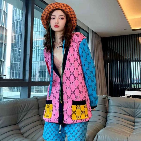 autumn new rainbow over printed sweater coat women's loose dress fashion knitted cardigan, Black;brown
autumn new rainbow over printed sweater coat women's loose dress fashion knitted cardigan, Black;brown