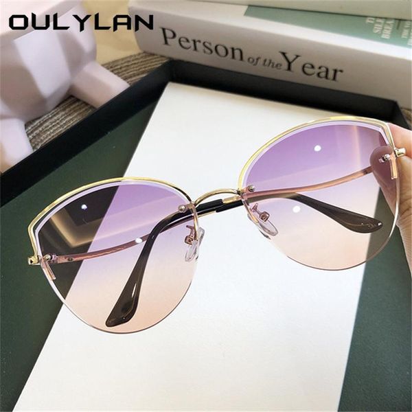sunglasses oulylan luxury rimless women cat eye sun glasses shades ladies gradient sunglass clear ocean color lenses uv400, White;black
sunglasses oulylan luxury rimless women cat eye sun glasses shades ladies gradient sunglass clear ocean color lenses uv400, White;black