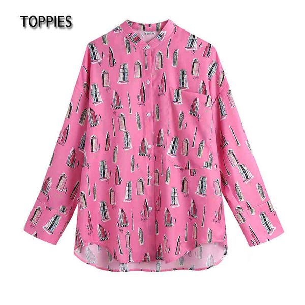 ies spring print blouse women long sleeve shirt camisas de mujer pocket 210412, White
ies spring print blouse women long sleeve shirt camisas de mujer pocket 210412, White