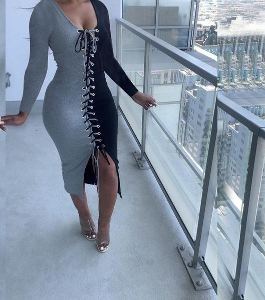 casual dresses 2021 ladies summer fashion street nightclub bandage color matching buttocks long dress, Black;gray
casual dresses 2021 ladies summer fashion street nightclub bandage color matching buttocks long dress, Black;gray