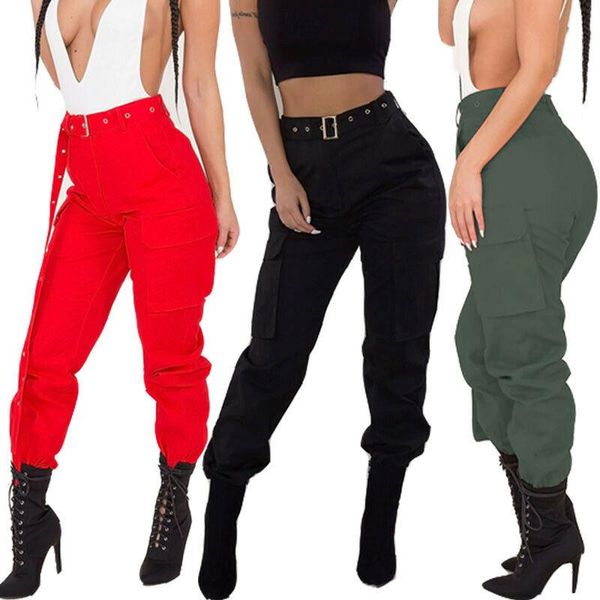 women's pants & capris fashion zipper high waist long womens solid button casual cargo harem military combat jogging pencil trousers co, Black;white
women's pants & capris fashion zipper high waist long womens solid button casual cargo harem military combat jogging pencil trousers co, Black;white