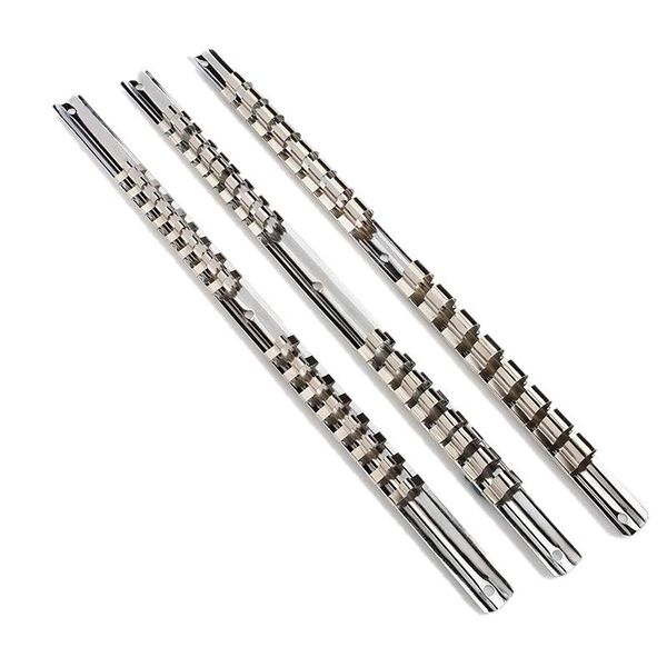 3pcs socket rack holder 1/4 inch 3/8 1/2 with 16 clips on rail tool organizer storage organizers
3pcs socket rack holder 1/4 inch 3/8 1/2 with 16 clips on rail tool organizer storage organizers