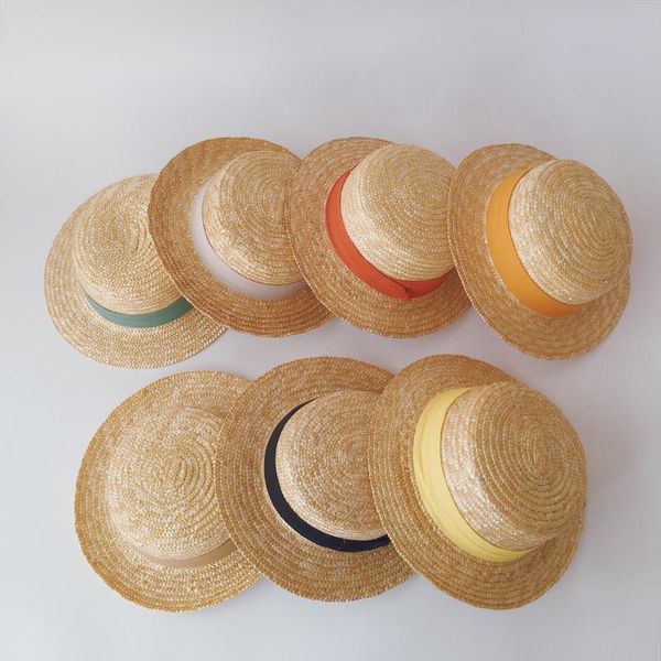 wide brim hats custom kids outdoor fashion sun protection wheat straw boater hat, Blue;gray
wide brim hats custom kids outdoor fashion sun protection wheat straw boater hat, Blue;gray