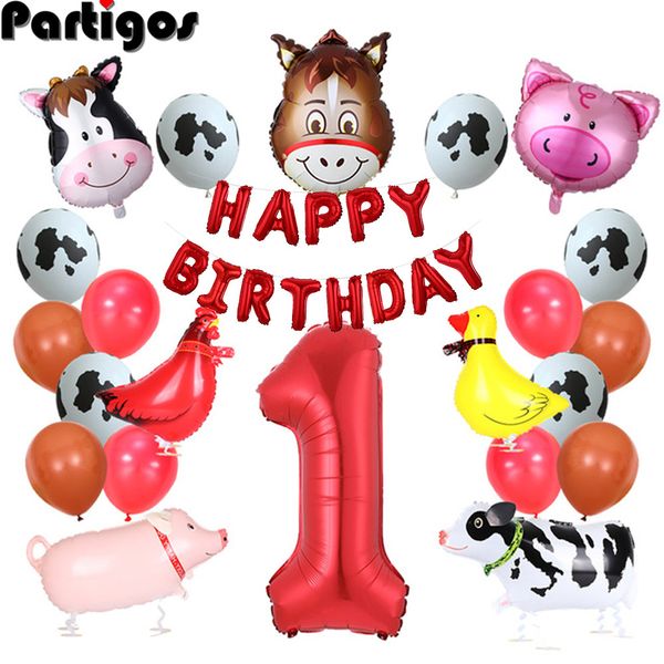 39pcs farm animal balloons set walk pink pig and cow farm animal banner for green farm first birthday party decoration plies
39pcs farm animal balloons set walk pink pig and cow farm animal banner for green farm first birthday party decoration plies