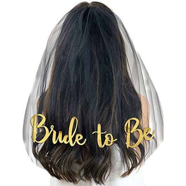 bridal veils bachelorette party gold bride to be veil shower supplies engagement decor, Black
bridal veils bachelorette party gold bride to be veil shower supplies engagement decor, Black