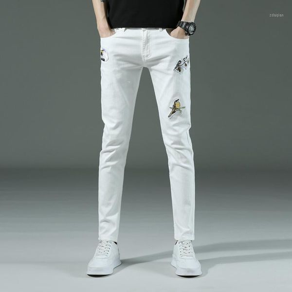 men's jeans spring and autumn stretch embroidered 2021 classic original design foot trousers brand pants, Blue
men's jeans spring and autumn stretch embroidered 2021 classic original design foot trousers brand pants, Blue