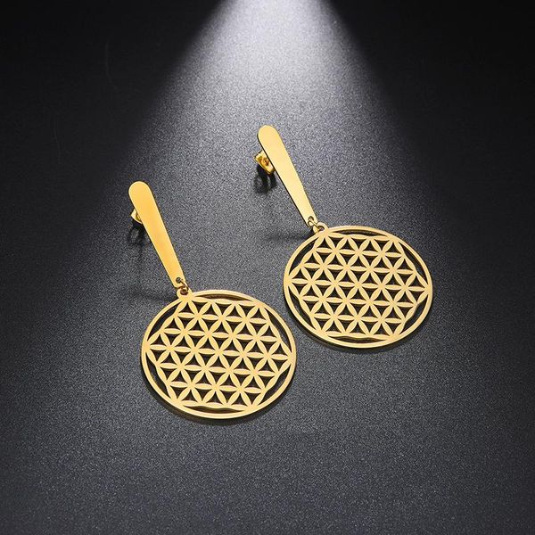 dangle & chandelier teamer chakra flower of life natural symbol earrings gold plated stainless steel drop amulet jewelry geometric 2021, Silver
dangle & chandelier teamer chakra flower of life natural symbol earrings gold plated stainless steel drop amulet jewelry geometric 2021, Silver