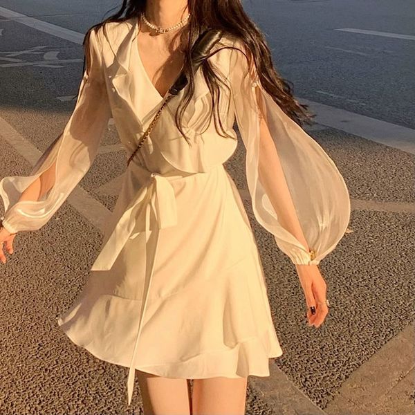 2021 summer elegant mini dress woman one piece dress korean elegant party beach dress female lantern sieeve office lady v-neck, Black;gray
2021 summer elegant mini dress woman one piece dress korean elegant party beach dress female lantern sieeve office lady v-neck, Black;gray