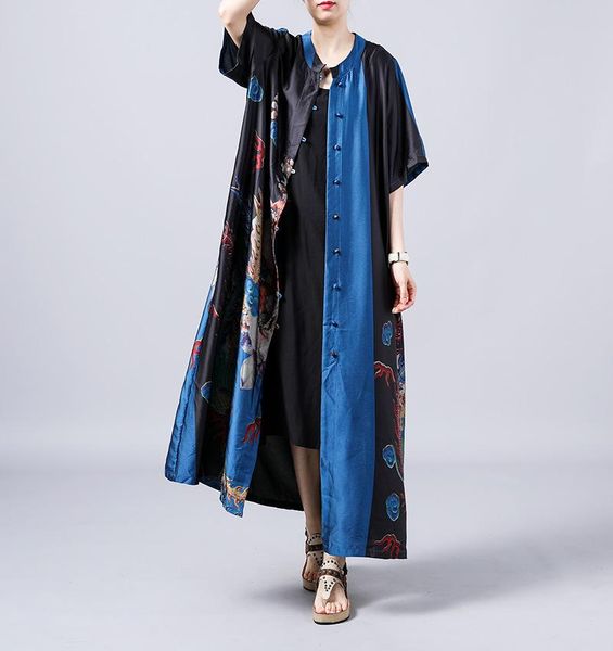 women's trench coats women summer retro patchwork printed long coat outerwear ladies casual tencil single breasted vintage overcoat 202, Tan;black
women's trench coats women summer retro patchwork printed long coat outerwear ladies casual tencil single breasted vintage overcoat 202, Tan;black
