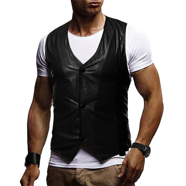 men's vests idopy men`s faux leather vest business office pu slim fit formal solid waistcoat sleeveless jacket for male, Black;white
men's vests idopy men`s faux leather vest business office pu slim fit formal solid waistcoat sleeveless jacket for male, Black;white