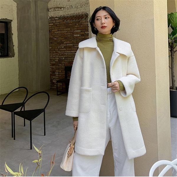 women's jackets hzirip soft chic elegant winter mink-velvet gentle warm sweet all-match street brief office lady long coats, Black;brown
women's jackets hzirip soft chic elegant winter mink-velvet gentle warm sweet all-match street brief office lady long coats, Black;brown