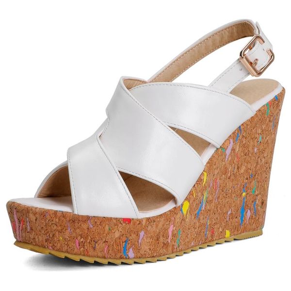 summer high heels wedges sandals ankle strap shoes fashion slides sandalias mujer platform beach, Black
summer high heels wedges sandals ankle strap shoes fashion slides sandalias mujer platform beach, Black