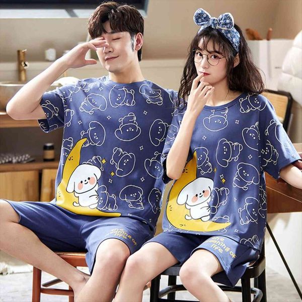 summer cotton pajamas sets women sleepwear fashion blue short sleeve couple leisure plus size mens homewear korean cute, Black;red
summer cotton pajamas sets women sleepwear fashion blue short sleeve couple leisure plus size mens homewear korean cute, Black;red