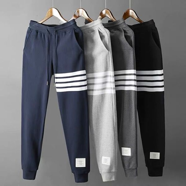 tb guard pants men's classic cotton four bar sports casual pants lovers' fashion brand loose legged long pants for men and women, Black
tb guard pants men's classic cotton four bar sports casual pants lovers' fashion brand loose legged long pants for men and women, Black