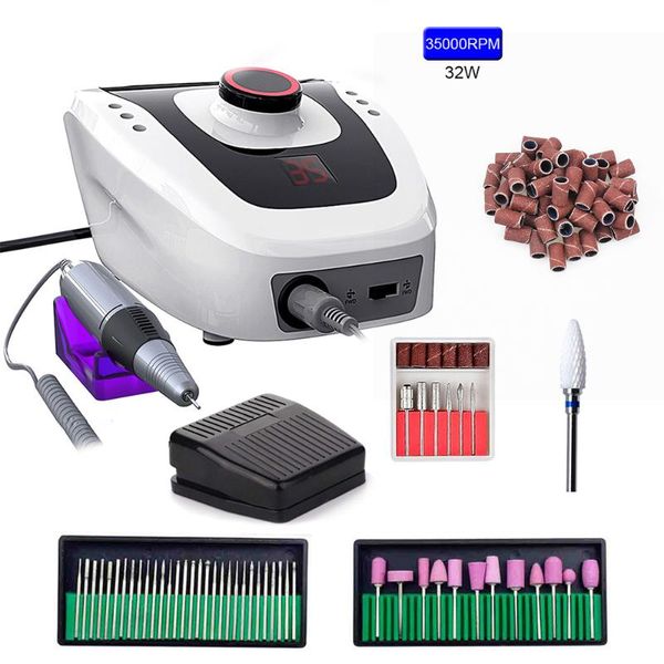 nail drill & accessories 32/20/12w 35000rpm machine set with bit sanding band professional milling manicure kit
nail drill & accessories 32/20/12w 35000rpm machine set with bit sanding band professional milling manicure kit