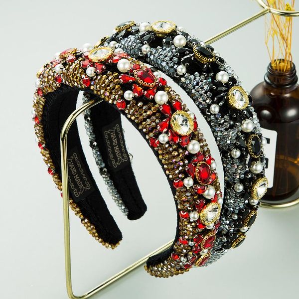 luxury full crystal bejeweled hairbands padded baroque rhinestones headbands for women fashion hair bands hair accessories, Silver
luxury full crystal bejeweled hairbands padded baroque rhinestones headbands for women fashion hair bands hair accessories, Silver