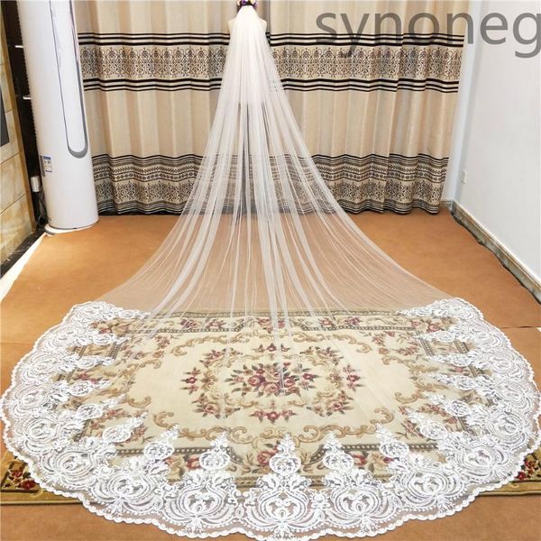 bridal veils 5 meter white ivory cathedral wedding long lace edge veil with comb accessories bride veu accesorios novia, Black
bridal veils 5 meter white ivory cathedral wedding long lace edge veil with comb accessories bride veu accesorios novia, Black